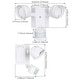 preview thumbnail 12 of 24, 30W Dual-Head LED Security Light with GFCI Outlets, Motion Sensor & Dusk to Dawn Floodlight