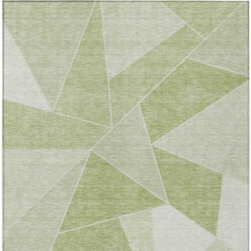 HomeRoots Geometric Transitional Rectangle Outdoor Rug