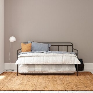 DHP Wallace Metal Daybed with Trundle On Sale Bed Bath