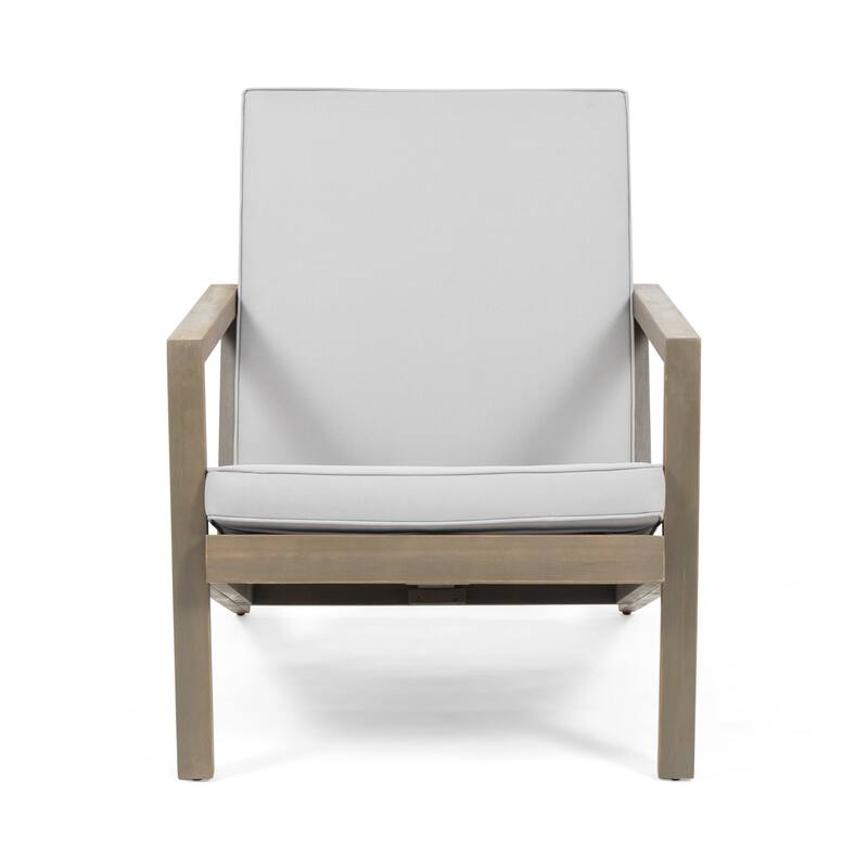 Leah Outdoor 4 Seater Chat Set with Cushions by Christopher Knight Home