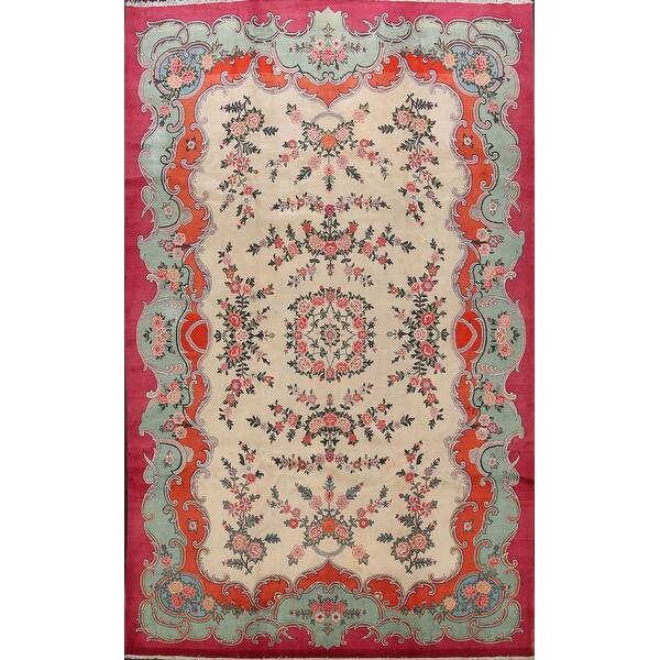 Shop Vintage Floral Kashmar Persian Area Rug Hand Made Dining Room Carpet 8 3 X 12 0 8 3 X 12 0 On Sale Overstock 31609324