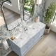 preview thumbnail 53 of 57, Breckenridge 60" Double Vanity, Serenity Blue - 60D Carrara White