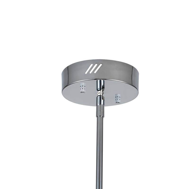 Contemporary Dimmable LED Cluster Glass Globe Chandelier - Chrome