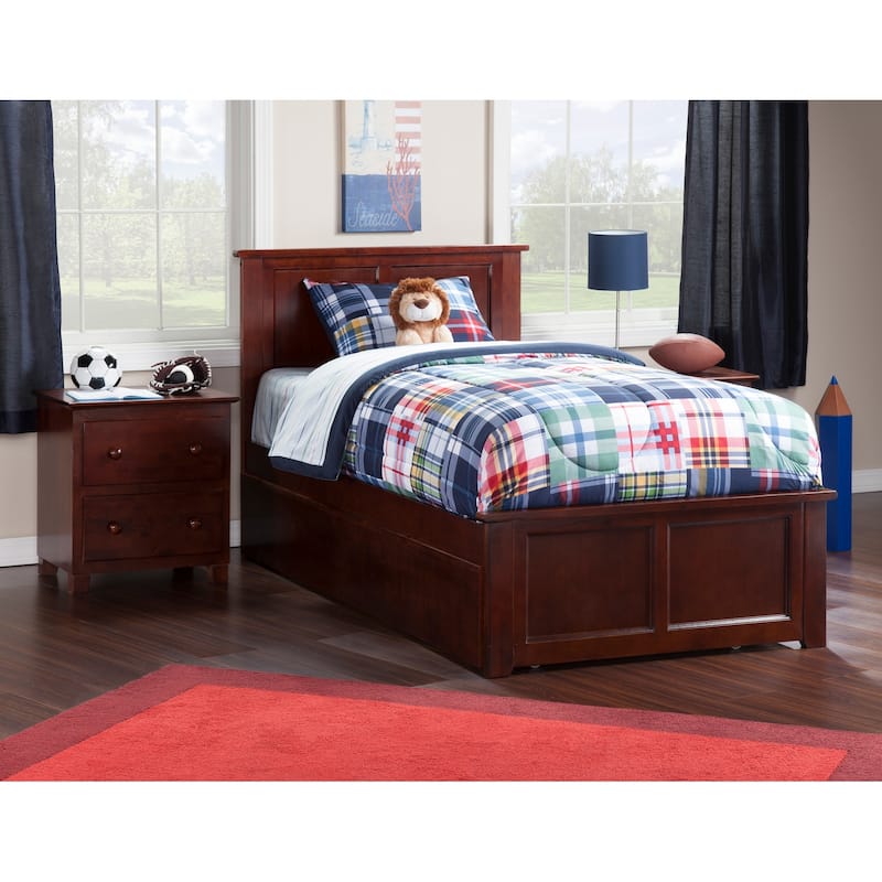 AFI Madison Platform Bed with Matching Footboard & Trundle