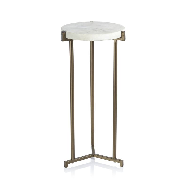 Rovigo Marble on Antique Brass Cocktail Table