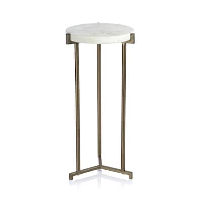 Rovigo Marble on Antique Brass Cocktail Table