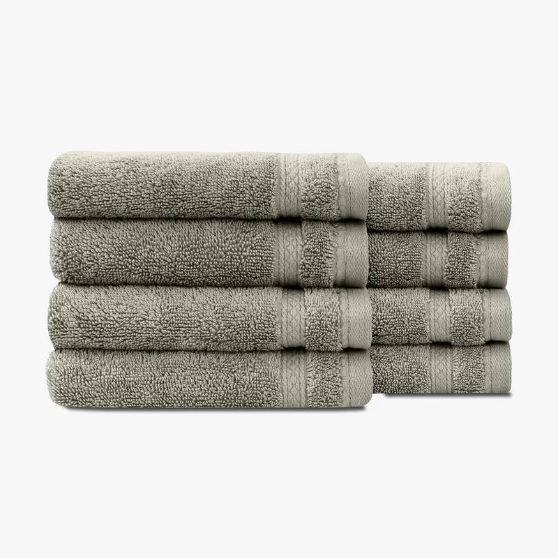 True Comfort Towels - Taupe - 8 Washcloths