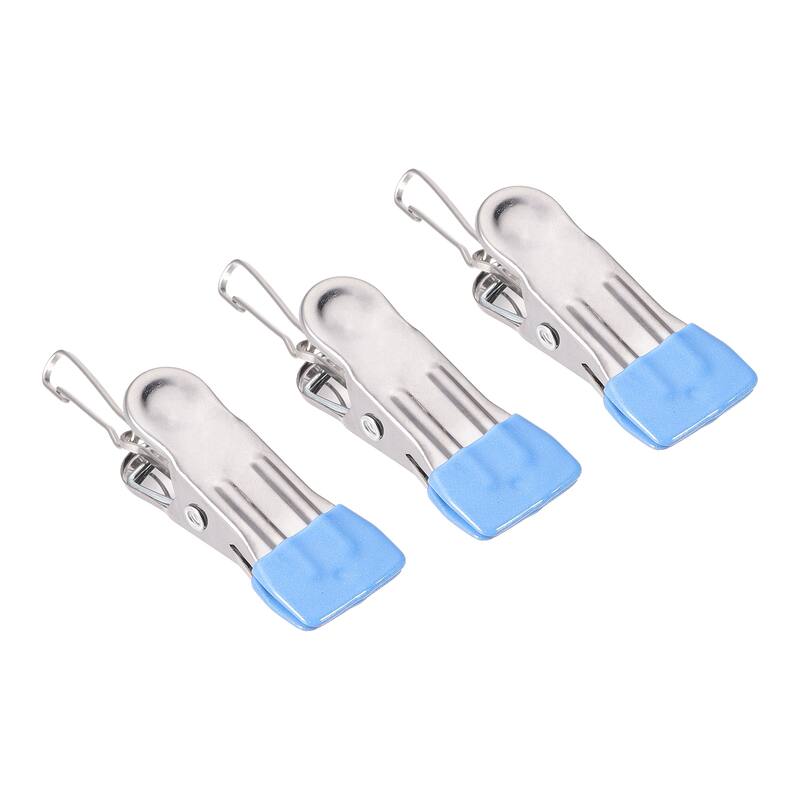 Uxcell Laundry Clips with Buckle, Stainless Steel Hanging Hooks