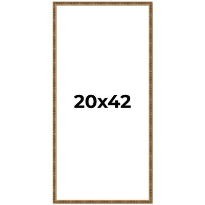 20x42 Frame Gold Kingsley Distressed Solid Wood Picture Frame Width