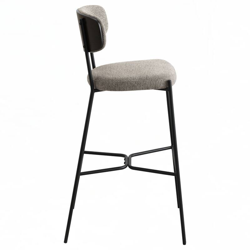 Light Brown Pub Height Bar Stool (Set of 2)