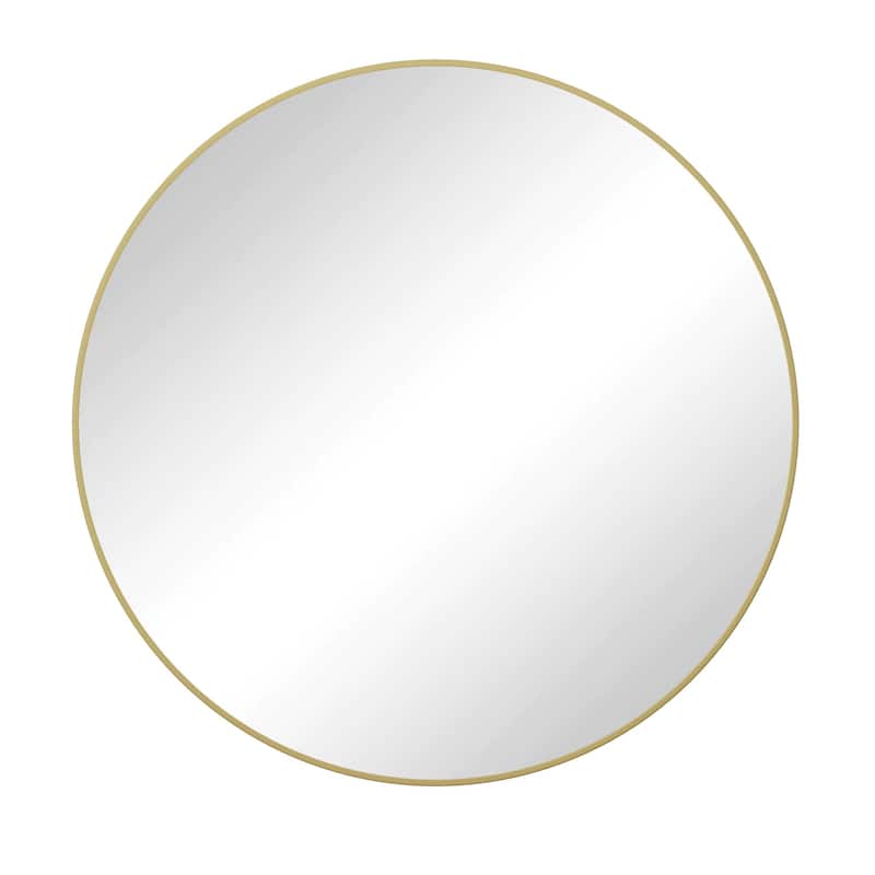 Round mirror for living room - 41.7"x41.7" - Gold