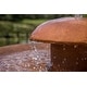 preview thumbnail 3 of 12, Okadu Wood Grain and Copper Finish Outdoor Floor Fountain - 27" x 32"