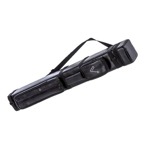 slide 2 of 4, Vector Pool Cue 3x6 Hard Black Vinyl Cue Case