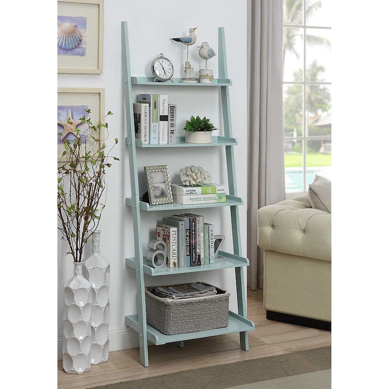 Convenience Concepts American Heritage Bookshelf Ladder - Sea Foam Green