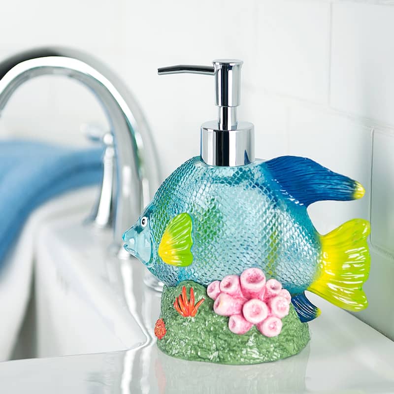 Under The Sea Fish 3-Piece Bathroom Accessory Set - 3 Piece Set