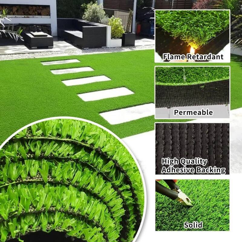 Premium Artificial Turf w/Durable Rubber Backing