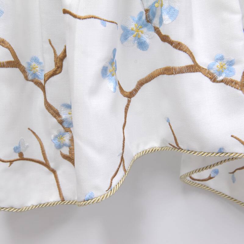 Serenta Embroidery Cherry Blossom Valance