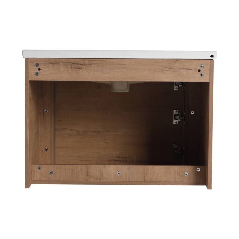 Bathroom Vanity With Sink In 24/28/36/40/60/68 Inch, Floating Bathroom Vanity With Soft Close Door