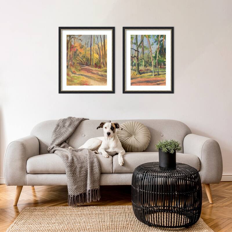 Autumn Walk & Pleinair Landscape 2 Piece by Catalina Somolinos Framed Wall Art Prints
