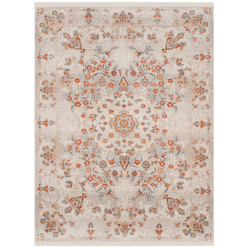SAFAVIEH Vintage Boho Persian Elnora Oriental Polyester Rug with - 5' x 7'6" - Grey/Multi