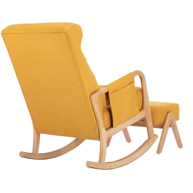 Rocking Armchair With Ottoman for Living Room