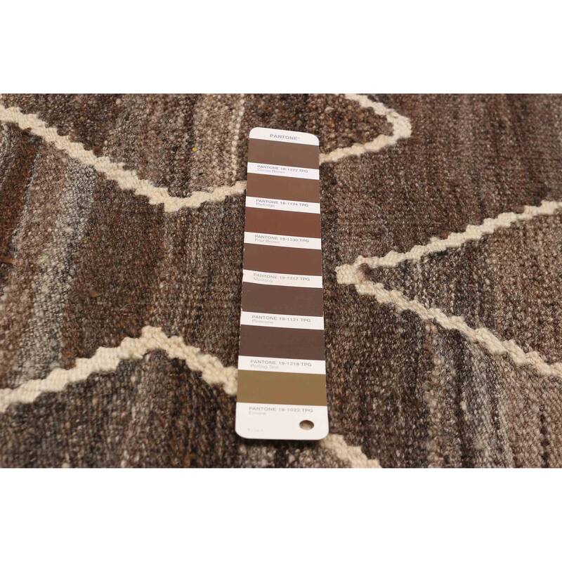 Sivas Brown Kilim 6'1" x 6'9" - 6'1 x 6'9