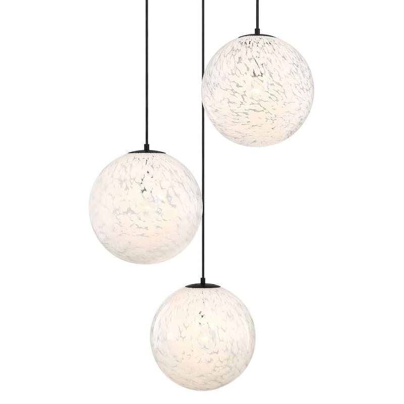 Designers Fountain D282M-3CHC Circo 3 Light 30" Wide Chandelier - Matte Black