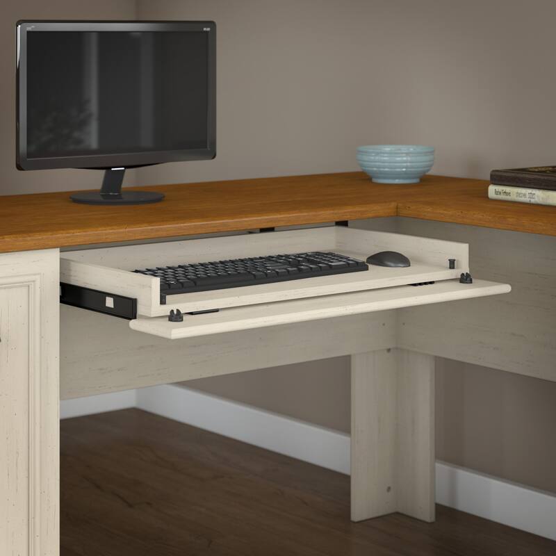 Fairview 60W Desk with File Cabinet and Bookcase by Bush Furniture