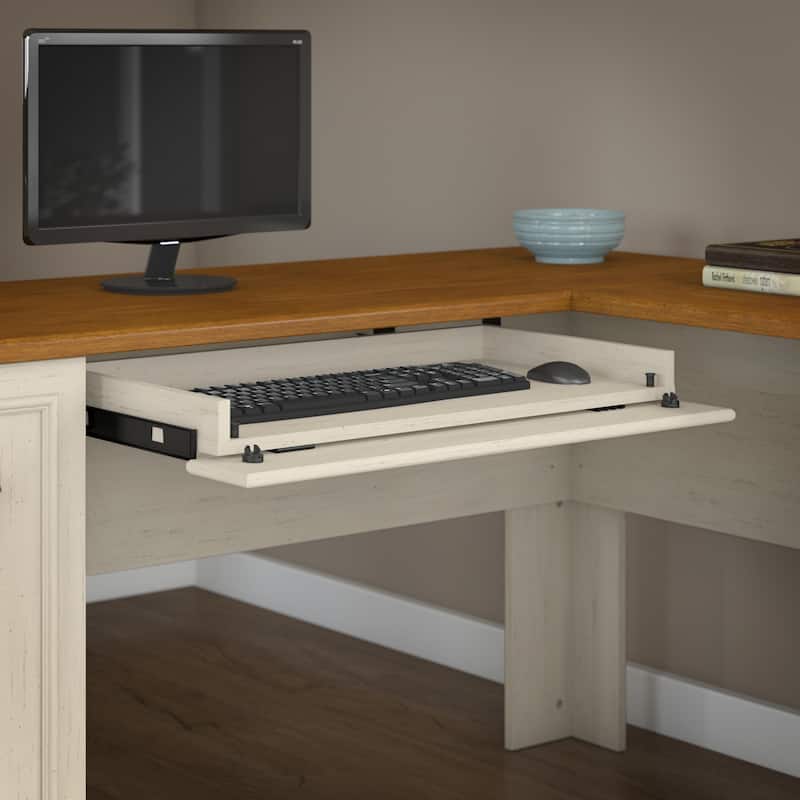 Fairview 60W Desk with Hutch, Cabinet and Bookcase by Bush Furniture