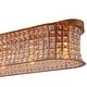 preview thumbnail 15 of 21, 4/5-Light Glam Distressed Copper Crystal Flush Mount Ceiling Light
