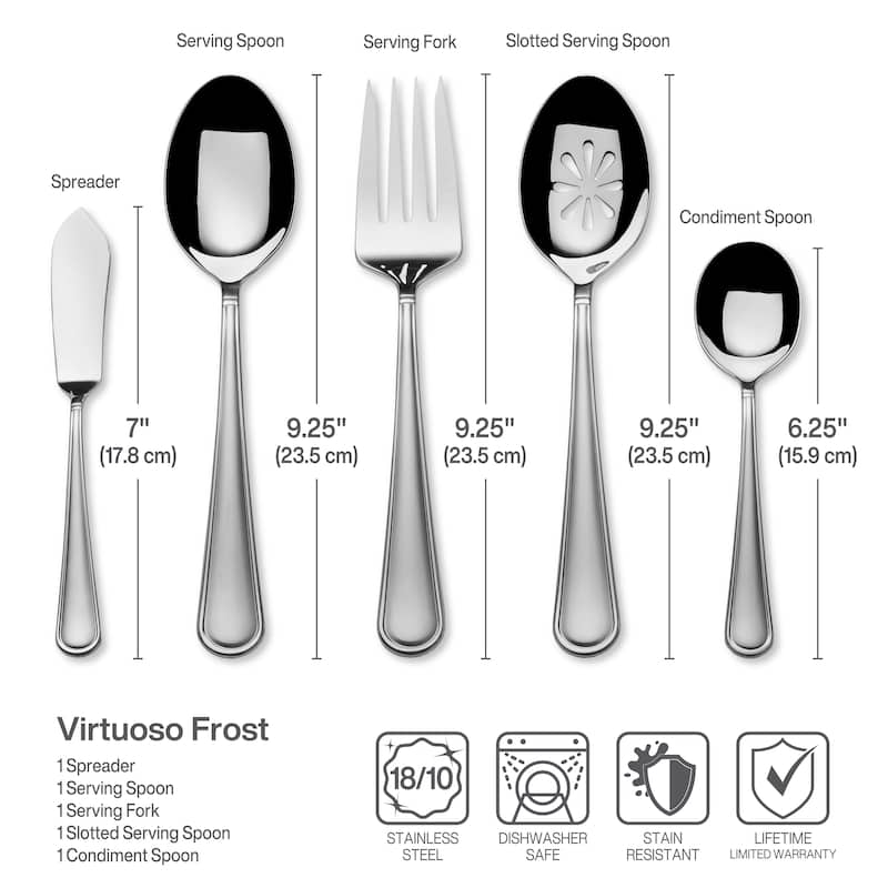 Mikasa Virtuoso Frost 65-Piece Flatware