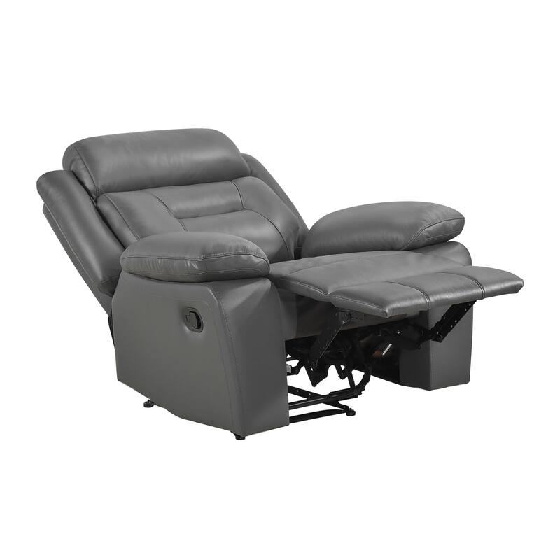 Papyrus Leather Match Manual Reclining Chair