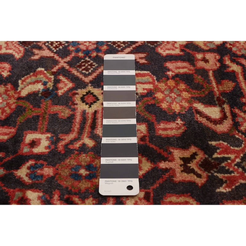ECARPETGALLERY Hand-knotted Andelz Navy Wool Rug - 3'9 x 10'2