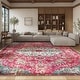 preview thumbnail 1 of 18, SAFAVIEH Madison Sabire Boho Medallion Distressed Rug - Grey/Light Blue - 5' 3" x 7' 6"