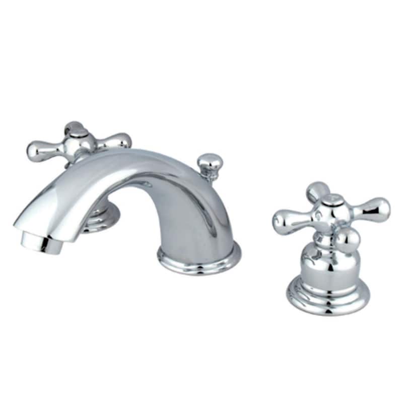 Kingston Brass Victorian Deck Mount Widespread Bathroom Faucet - Polished Chrome