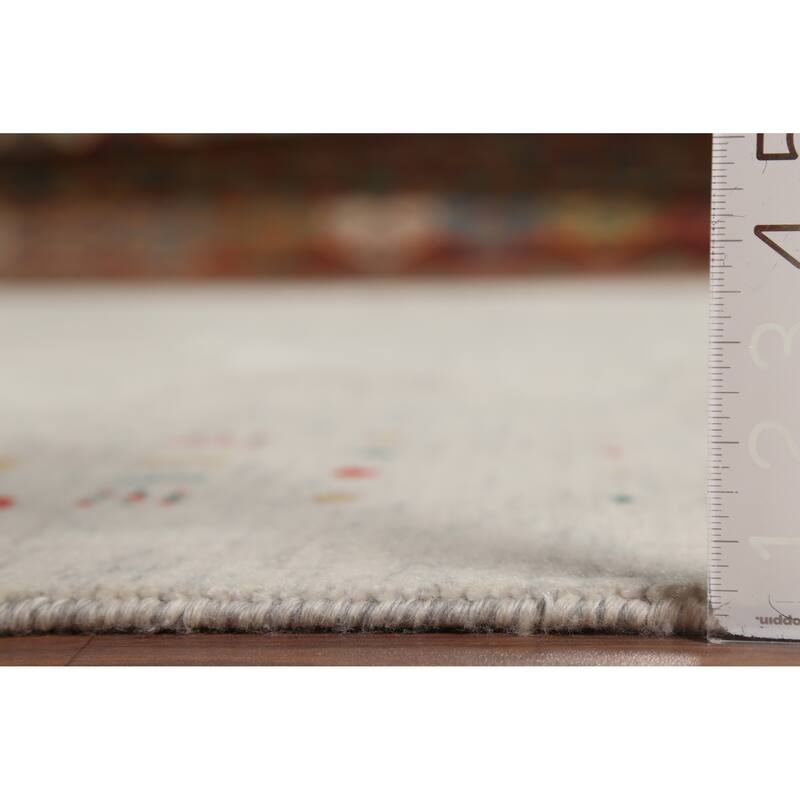 Tribal Gabbeh Area Rug Handmade Wool Carpet - 8'5"x 11'7"