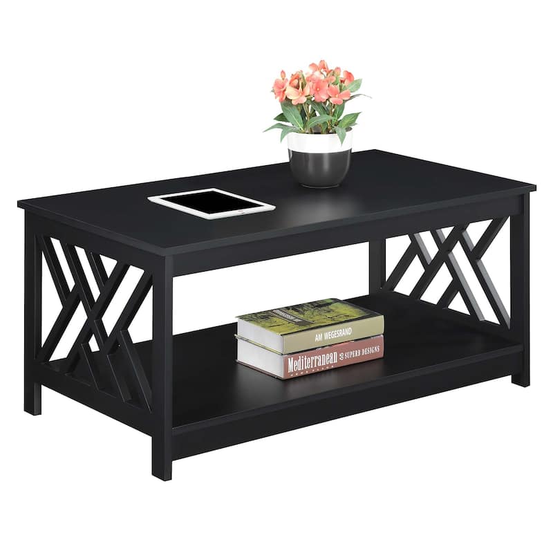 Convenience Concepts Titan Coffee Table with Shelf