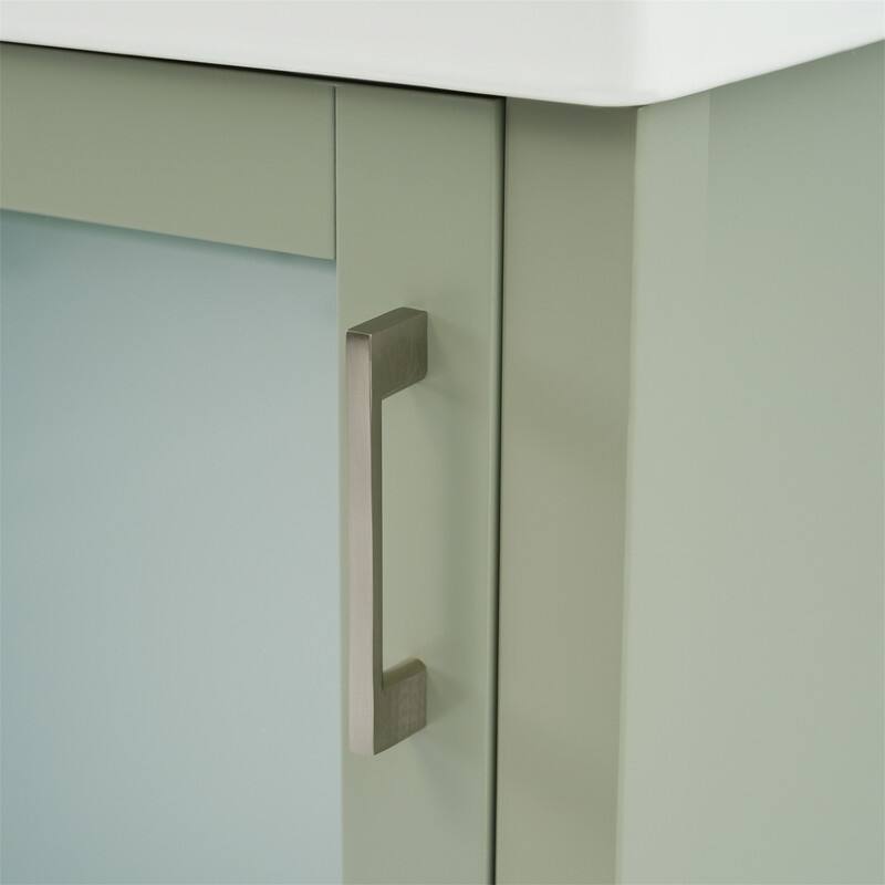 20'' Bathroom Vanity with Ceramic Sink Top, Modern Bathroom Storage Cabinet with 1 Drawer and 1 Soft Close Door