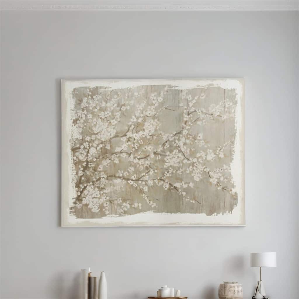 Modern 60" x 48" Large Cherry Blossom Canvas Art Print