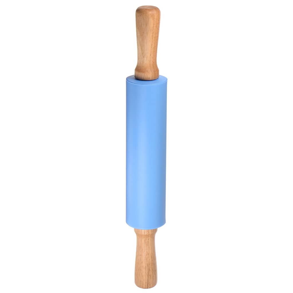 Silicone Rolling Pins for Baking 38cm x 5.2cm Blue