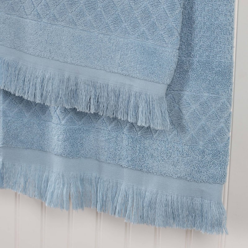 Superior Rolla Cotton Geometric Jacquard Face Towel Washcloth Set of 12