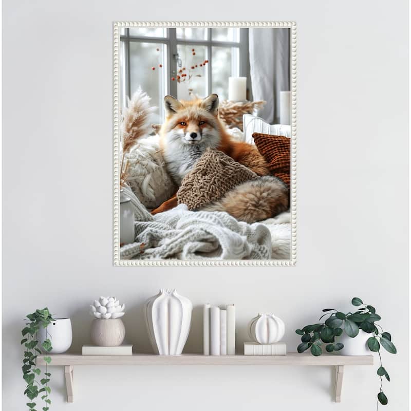 Cozy Fox by Justyna Jaszke Framed Canvas Wall Art