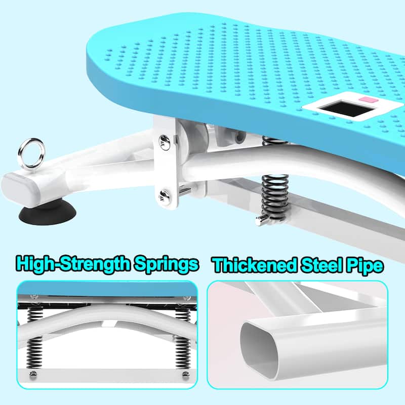 Sliding Ski Simulator with Resistance Bands, Indoor Skiing Fitness Equipment for Home Gym, With Resistance Bands & Non-Slip Base