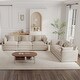 preview thumbnail 8 of 162, Cloud Chenille Upholstered Modular Sectional Sofa with DIY Combination Design Beige 3-Seater Sofa+2-Seater Sofa