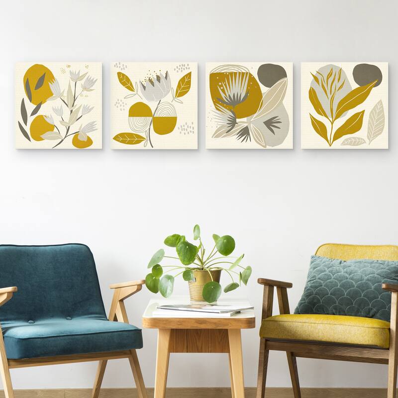 Seedlings 1-4 by Bria Nicole Canvas Art Prints