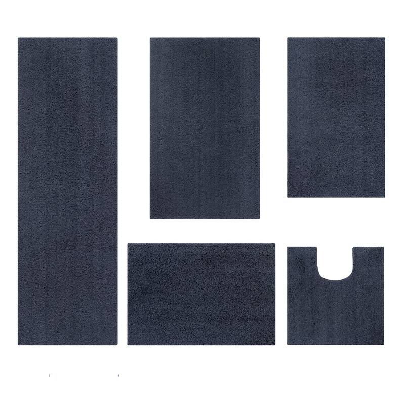 Better Trends Bath Rug 100% Micro Polyester Tufted Anti-Skid Latex Backing Bathroom Rugs for Shower, Sink Bath Mats Micro Plush