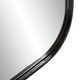 preview thumbnail 7 of 8, Allan Andrews Curved Rectangular Stainless Steel Framed Vanity Mirror - 24"W x 36"H