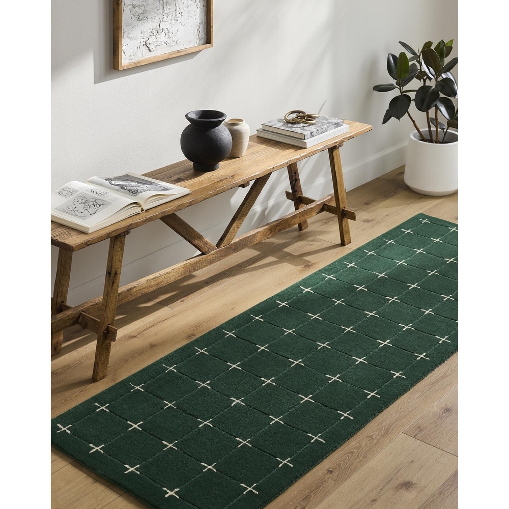 Livabliss Brook Glam Plaid Area Rug