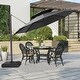preview thumbnail 24 of 33, VredHom 11.5FT Dual Wind Vent Offset Cantilever Canopy Patio Umbrella