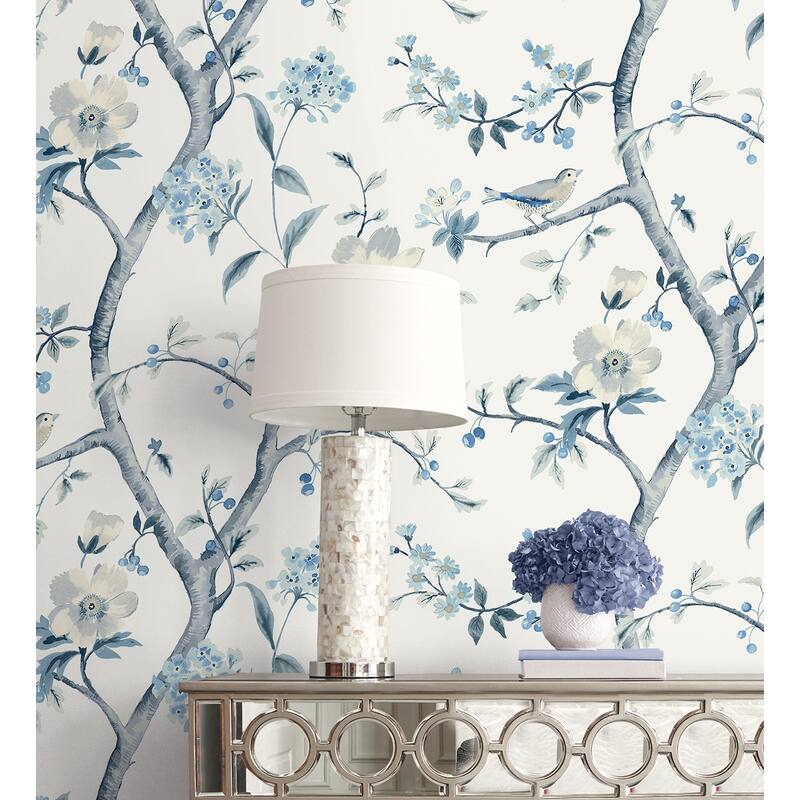 Lillian August Sparrow Haven Embossed Vinyl Unpasted Wallpaper
